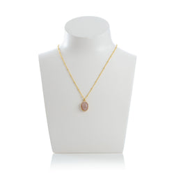 MEDICIS Vintage-inspired necklace Pink opal