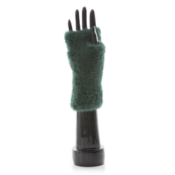 MEGEVE Green Knitted Mittens