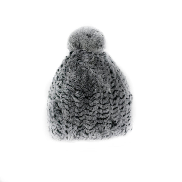 Verbier Grey Knitted  Hat