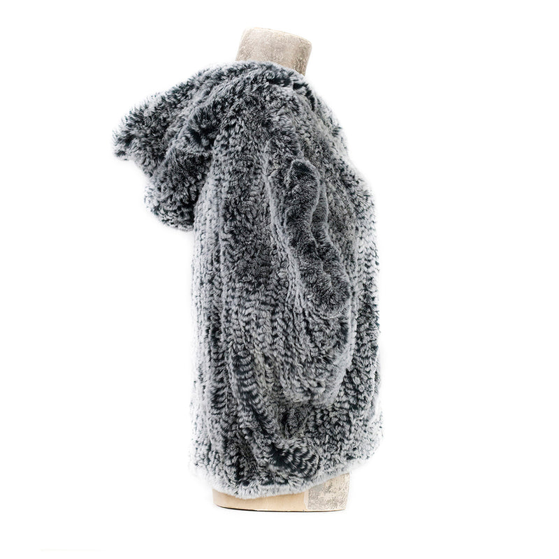 HOODIE Grey Knitted