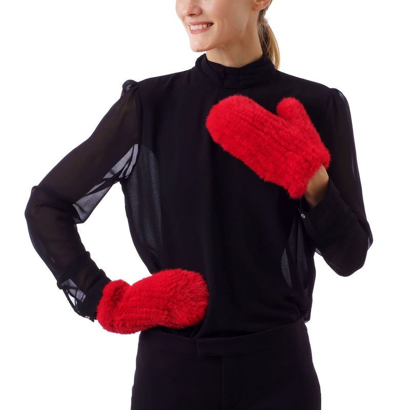 MAMMOTH Red Knitted Gloves