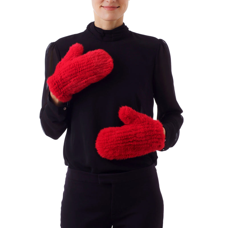MAMMOTH Red Knitted Gloves