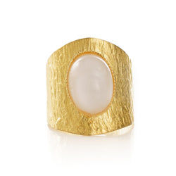 NEZA adjustable ring moon stone