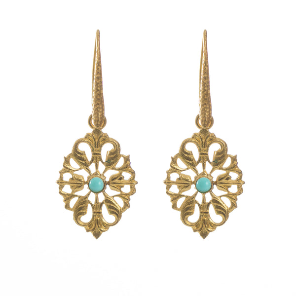 Nolan turquoise vintage-inspired earring