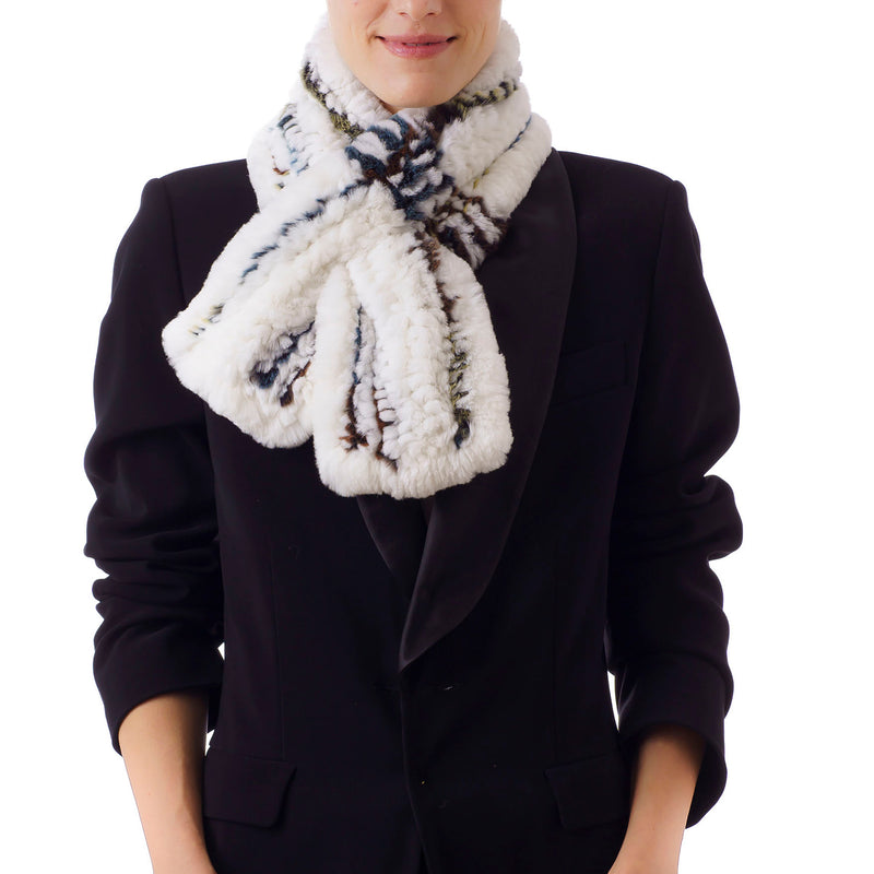 NISEKO mixed colors and Knitted scarf.
