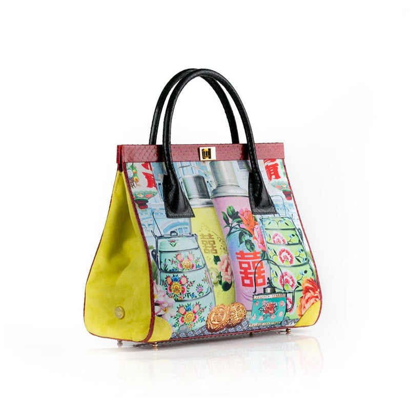 Singapore Story ONG SAN FU ‘Singapore Shophouse’ bag in collaboration with LOUISE HILL