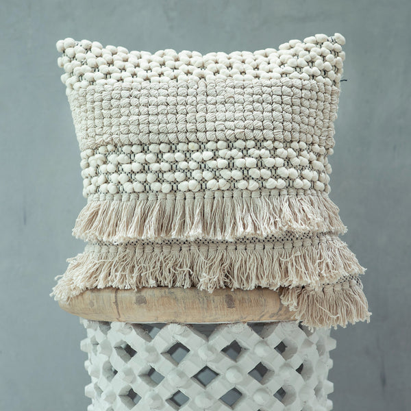 IFRANE, Cotton hand loom woven textured pillow cover