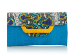 ULALAH clutch bag turquoise with removable strap