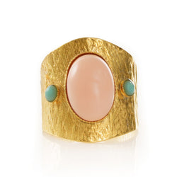 SAHEL adjustable ring coral