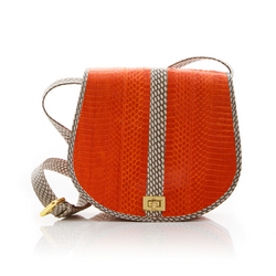 Cross Body Bag SOMINI Orange Cobra