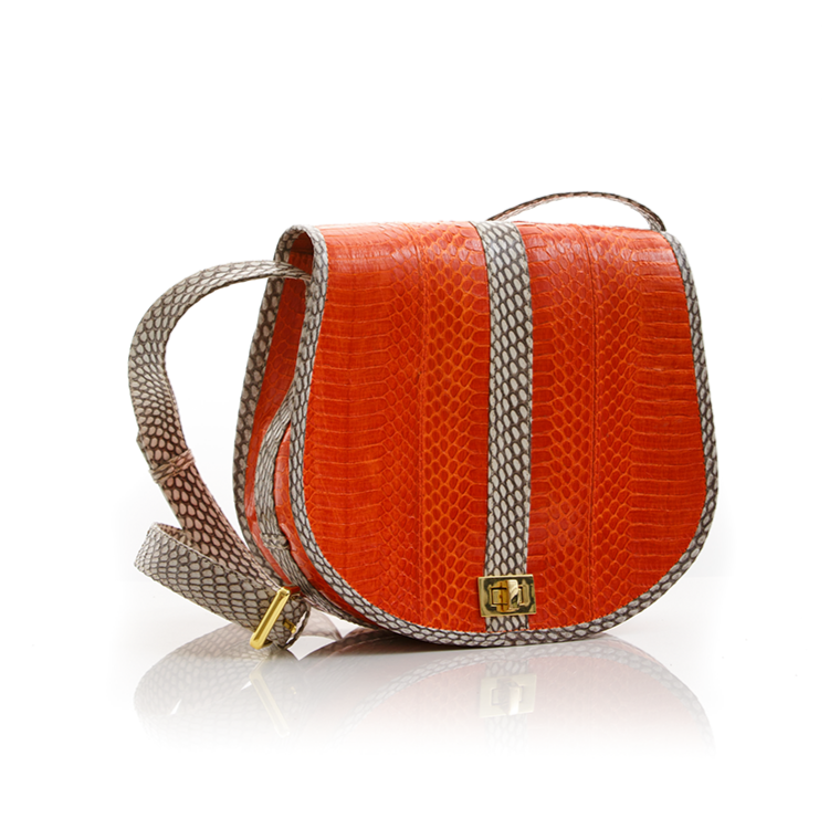 Cross Body Bag SOMINI Orange Cobra