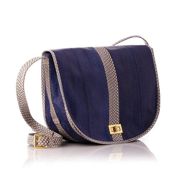 Saddle Bag SOMEE Navy Blue Cobra