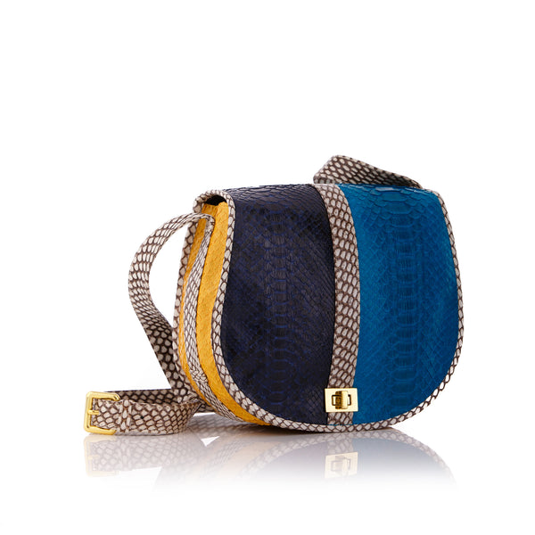 Cross Body Bag SOMINI mixed blue colors