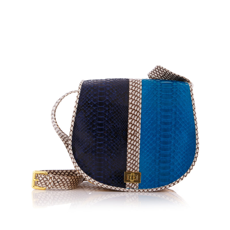 Cross Body Bag SOMINI mixed blue colors