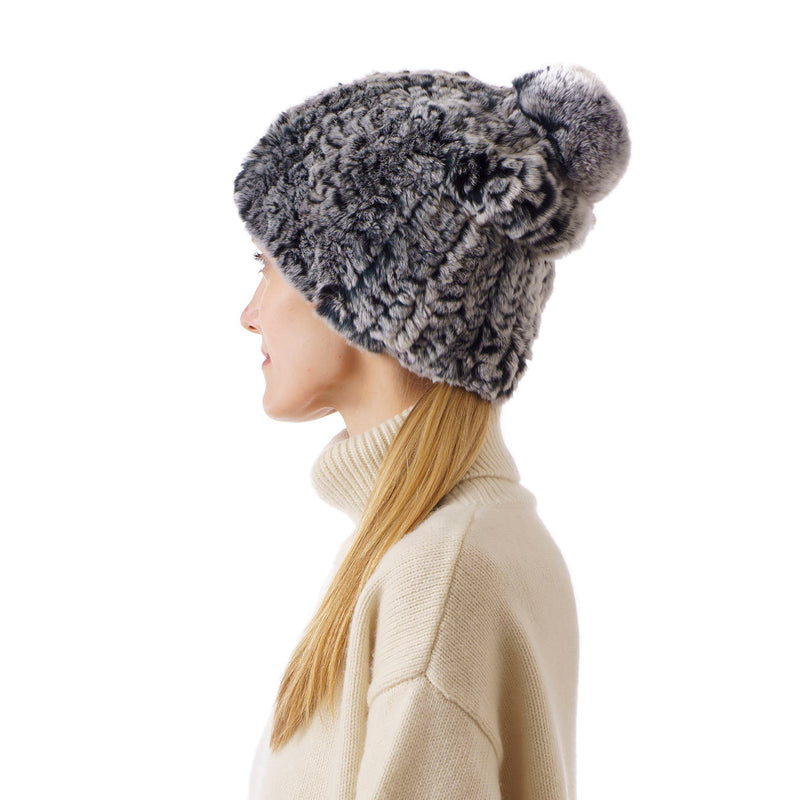 Verbier Grey Knitted  Hat