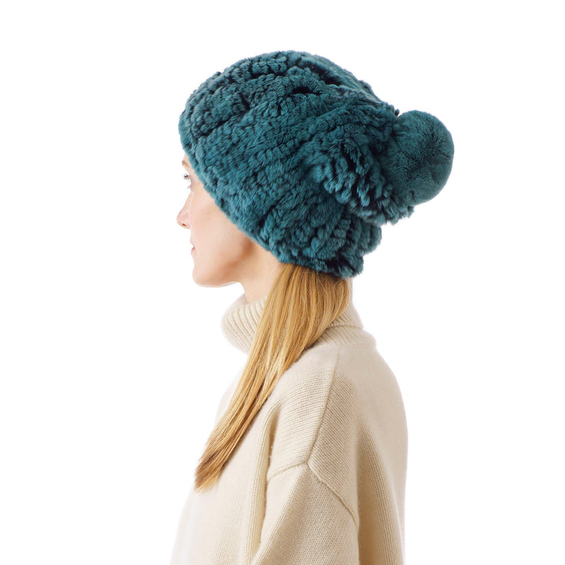 Verbier Green Knitted Hat