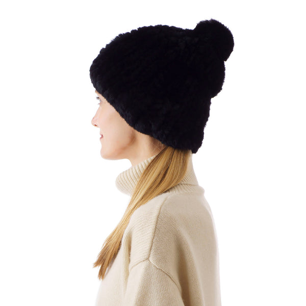 Verbier Black Knitted Hat