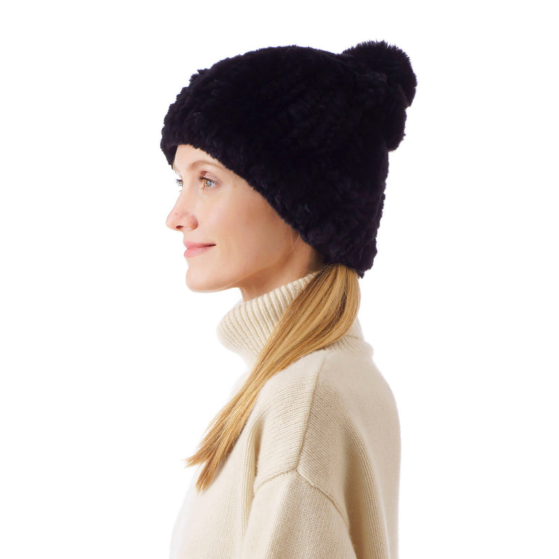 Verbier Black Knitted Hat