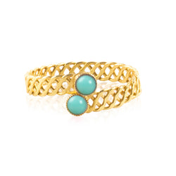Halley Adjustable Turquoise Ring