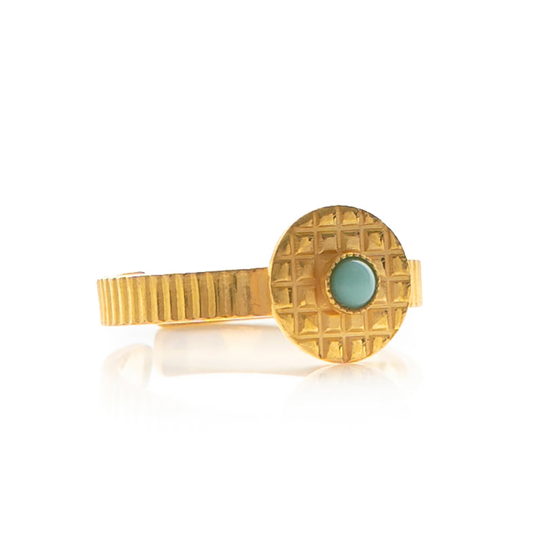 Kamar Adjustable Turquoise Ring