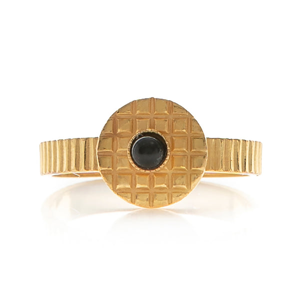 Kamar adjustable black ring