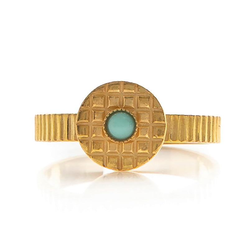 Kamar Adjustable Turquoise Ring
