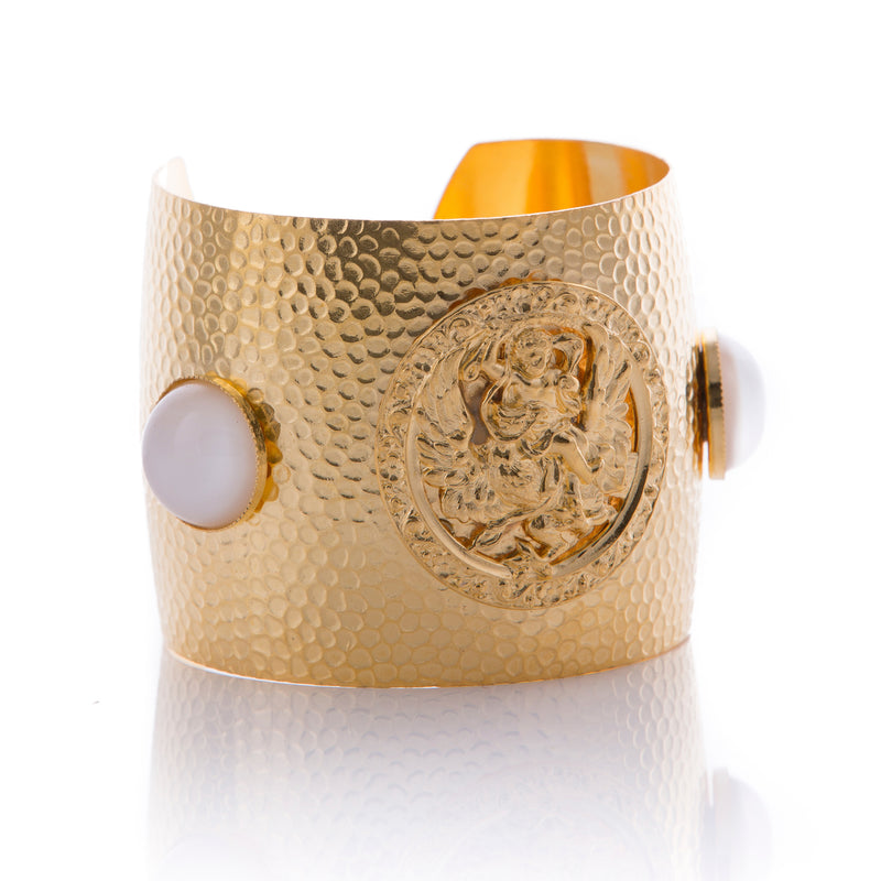 ATHENA Bracelet Gold-Plated Lune Cuff