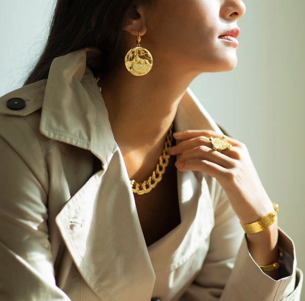 GIZA earrings gold-plated egyptian inspired