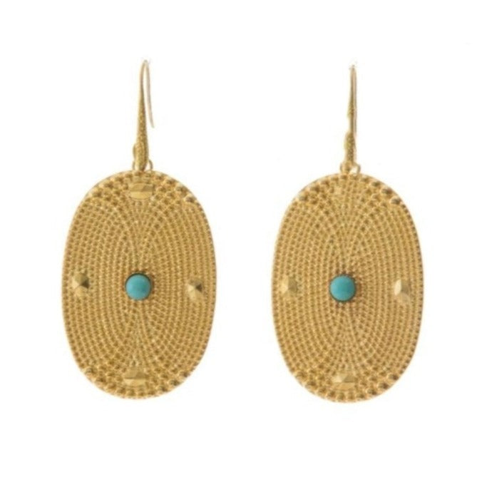 AINEE Earrings Gold-Plated Turquoise