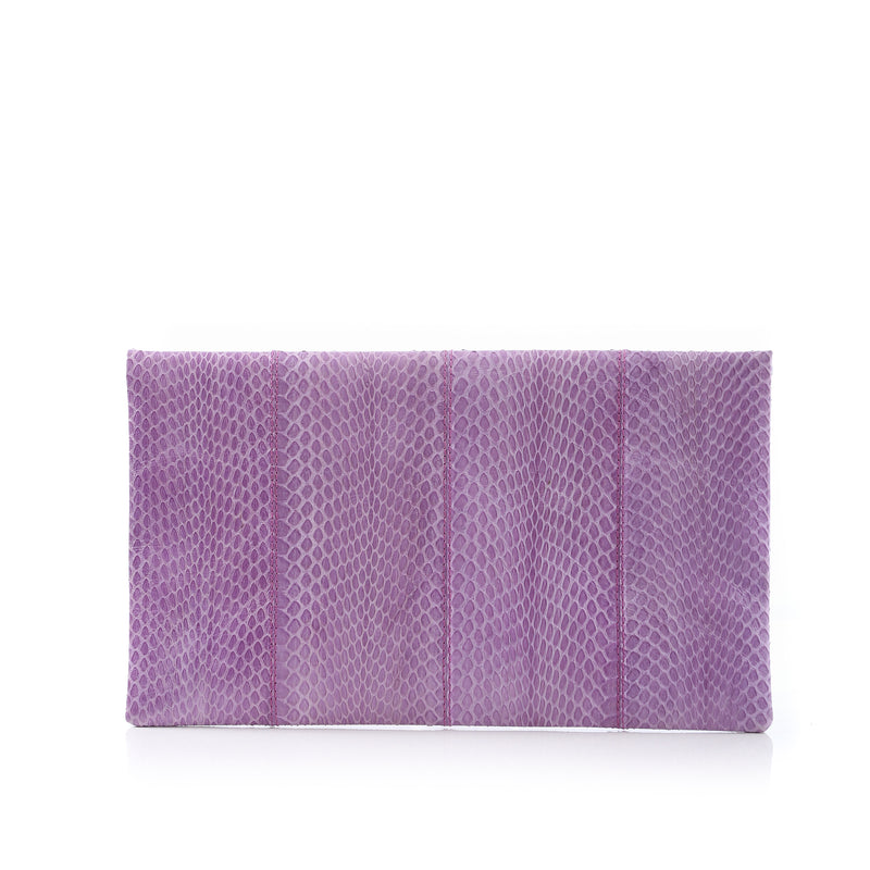 VAVAVOOM clutch bag purple cobra